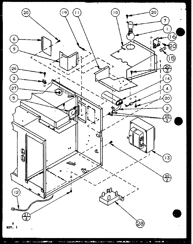 PAGE 3 Diagram and Parts List for RCS720 P7787208M Amana Microwave