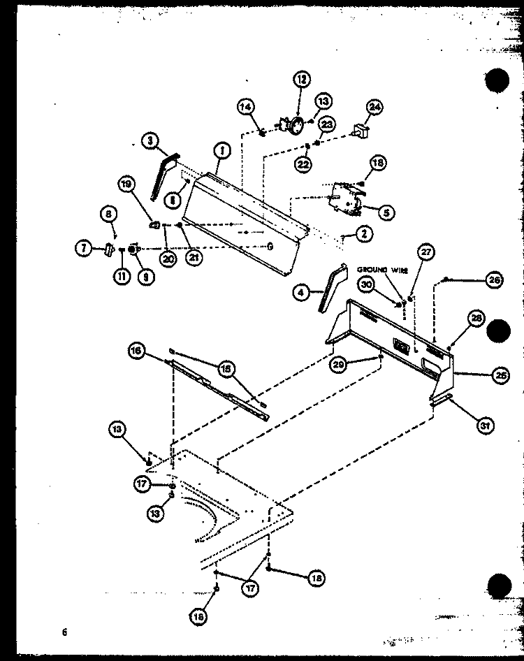 Page 1 Diagram and Parts List for TAA3001 P7704006W Amana Washer
