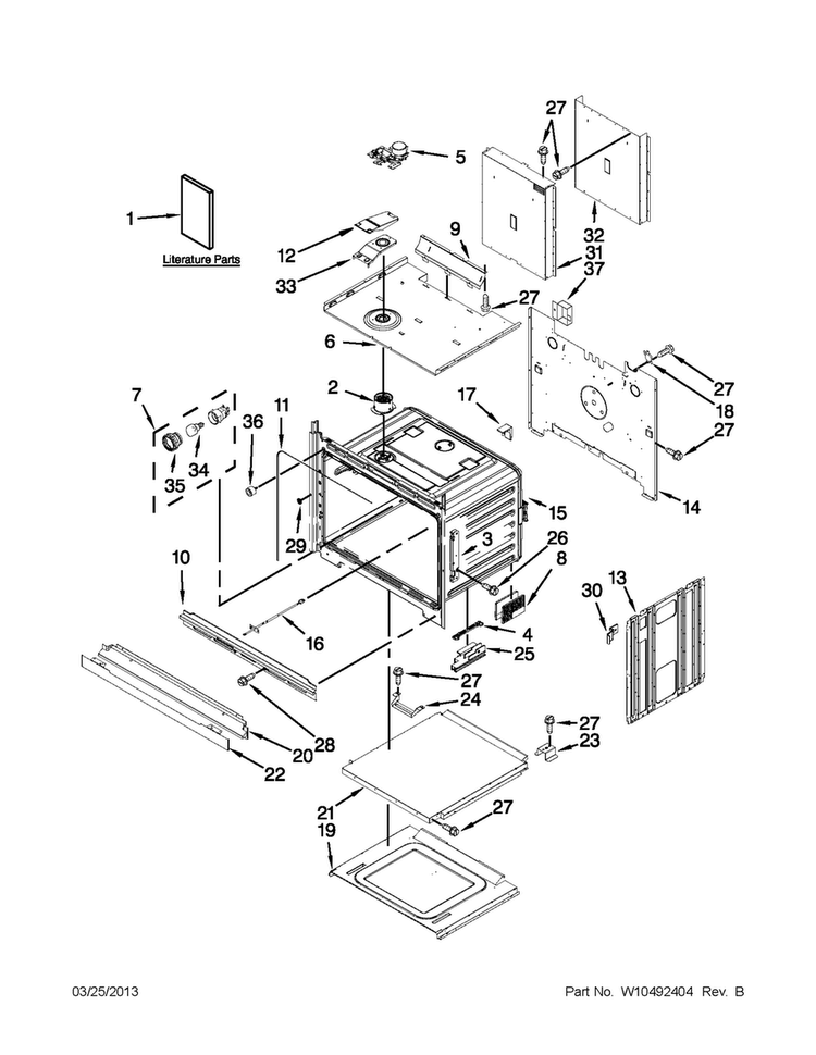 Lower Oven Parts Diagram and Parts List for MEW9627AS00  Maytag Wall Oven