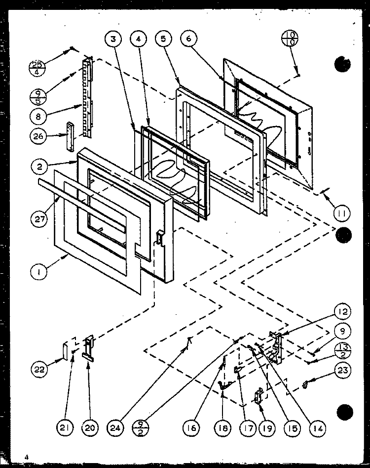 PAGE 1 Diagram and Parts List for RFS8SW P7787223M Amana Microwave
