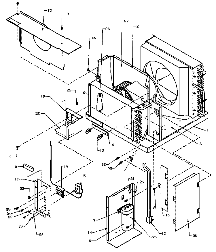 CONTROL PANEL & MISC PARTS Diagram and Parts List for C142B P1184301R Amana Air Conditioner