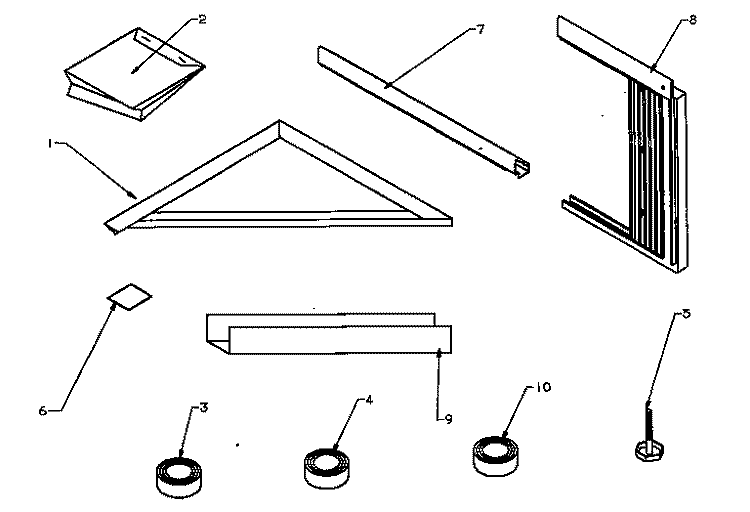 MTG KIT ASSY Diagram and Parts List for C142B P1184301R Amana Air Conditioner