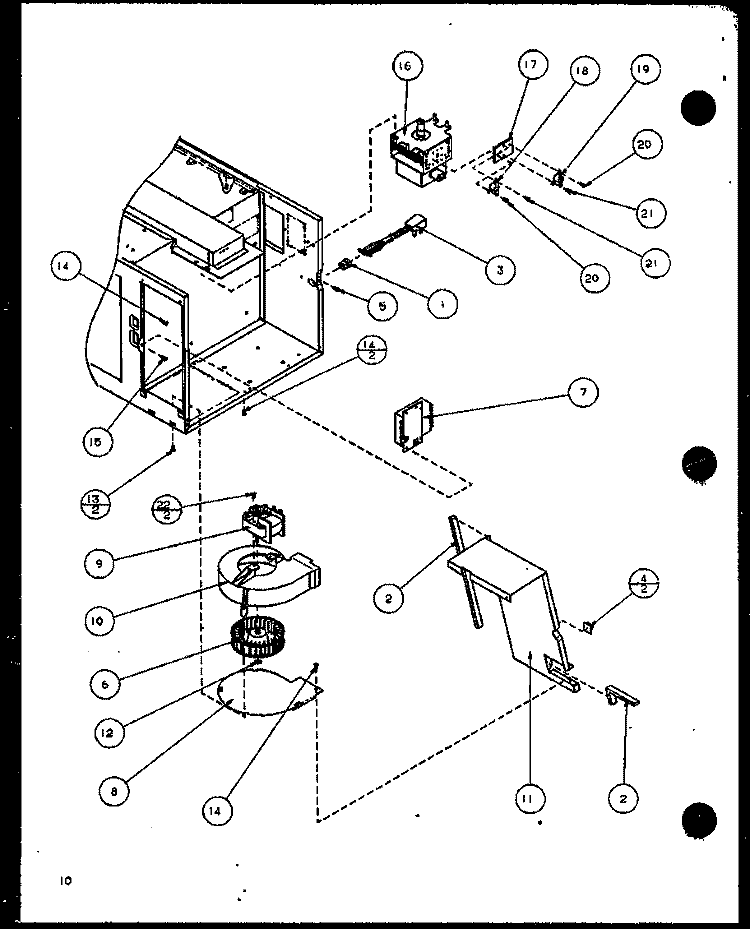 PAGE 4 Diagram and Parts List for RFS10MP2 P1156005M Amana Microwave