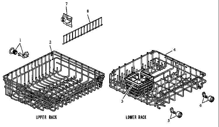 Page 3 Diagram and Parts List for DUS500B P1173716W Amana Dishwasher
