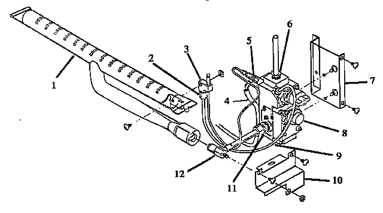 HEATER BURNER AND CONTROL COMPONENTS Diagram and Parts List for GAL39DA/ALL  Amana Range