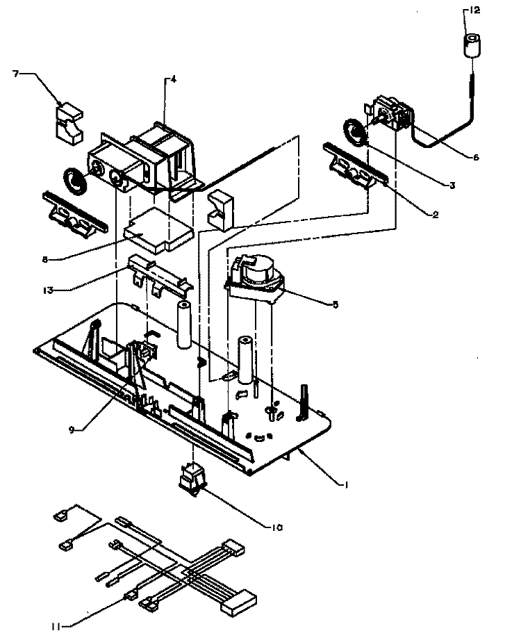 CONTROL ASSY Diagram and Parts List for TS18R2L P1181803W L Amana Refrigerator