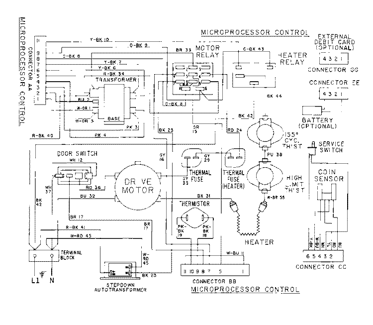 WIRING INFORMATION Diagram and Parts List for MDE12PSAGW  Maytag Dryer
