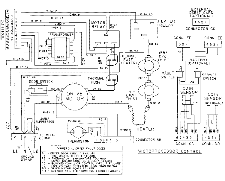 WIRING INFORMATION Diagram and Parts List for MDE12PDACL  Maytag Dryer