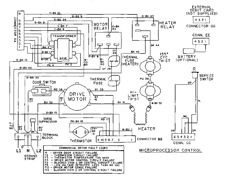 WIRING INFORMATION Diagram and Parts List for MDE12PRACW  Maytag Dryer