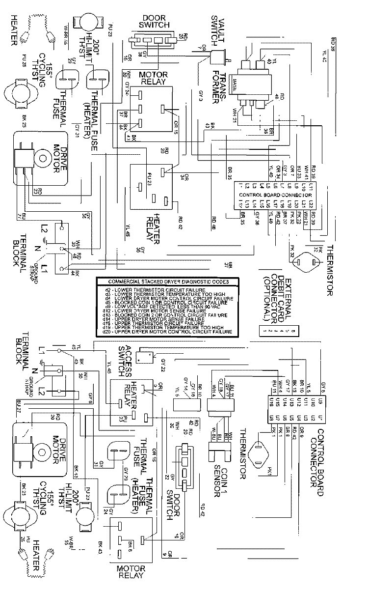 WIRING INFORMATION Diagram and Parts List for MDE13PDBCL  Maytag Dryer