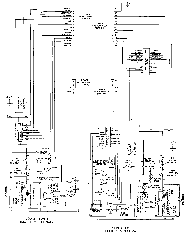 WIRING INFORMATION Diagram and Parts List for MUG15PDAWW  Maytag Dryer