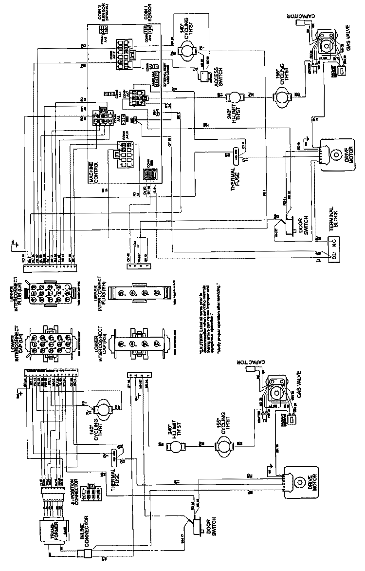 WIRING INFORMATION (MLG15PRAX) Diagram and Parts List for MLG15PRAXW  Maytag Dryer
