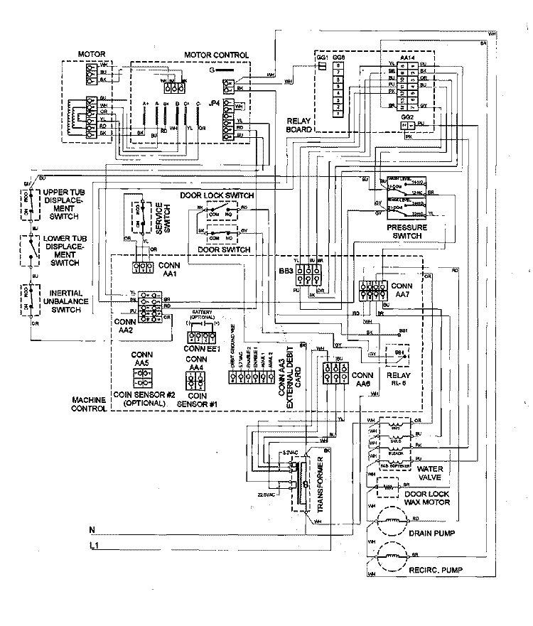 WIRING INFORMATION Diagram and Parts List for MAH20PNAWW  Maytag Washer