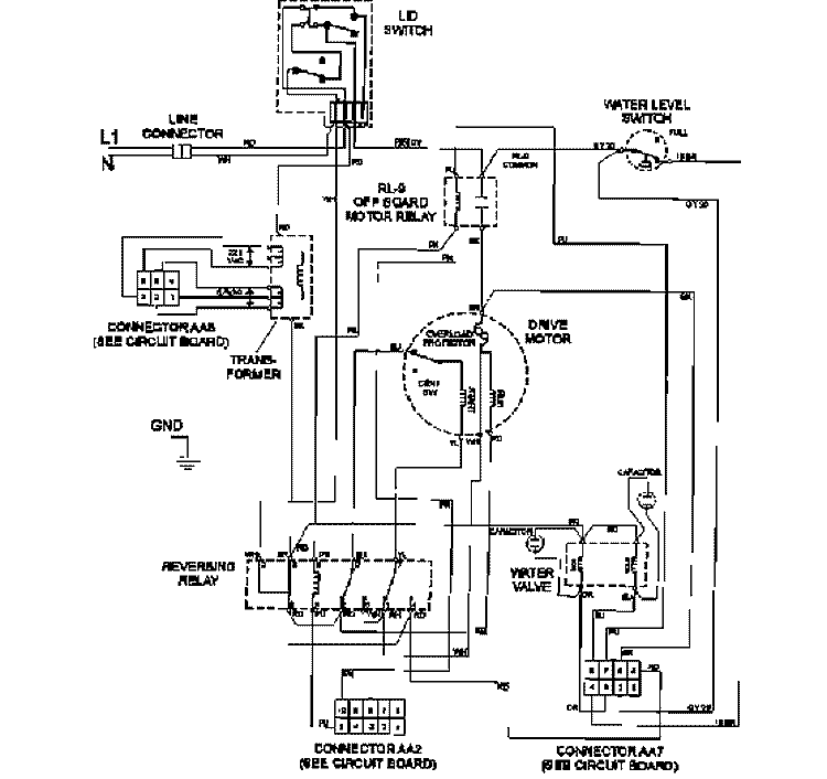 WIRING INFORMATION Diagram and Parts List for MAT12PSBAW  Maytag Washer