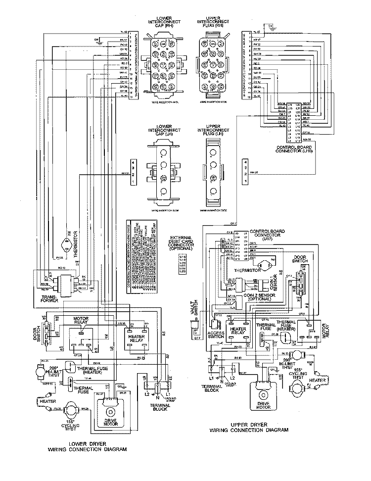 WIRING INFORMATION Diagram and Parts List for MLE23PDAUW  Maytag Dryer