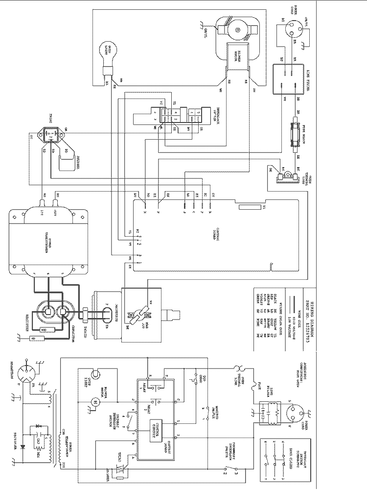 WIRING INFORMATION Diagram and Parts List for URFS511 P1327814M Amana Microwave