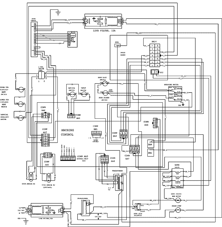 WIRING INFORMATION Diagram and Parts List for MAH21PDD3W  Maytag Washer
