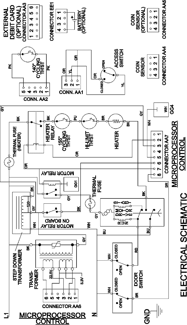 WIRING INFORMATION Diagram and Parts List for MDE21PNDGW  Maytag Dryer