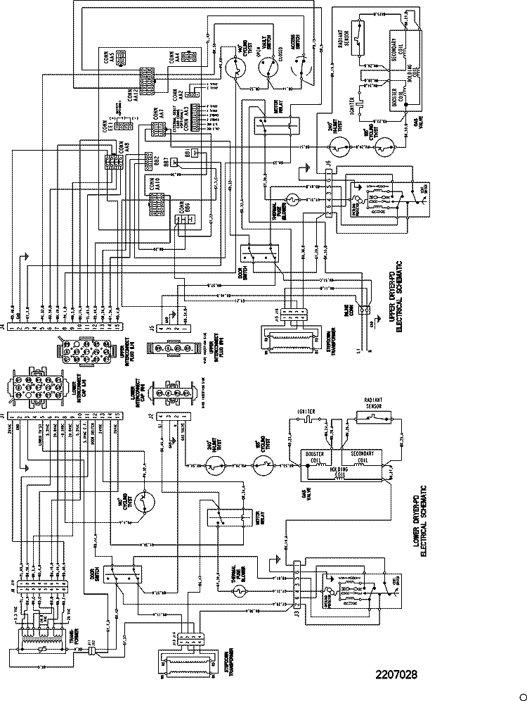 SERIES 18 WIRING INFO (GAS) Diagram and Parts List for MLG23PDHGW  Maytag Dryer