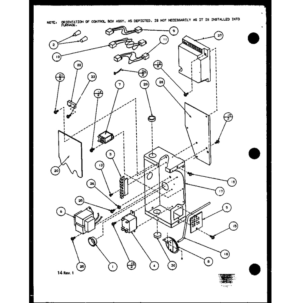 Diagram 6 Diagram and Parts List for GUI090B30AB P1158604F Amana Furnace
