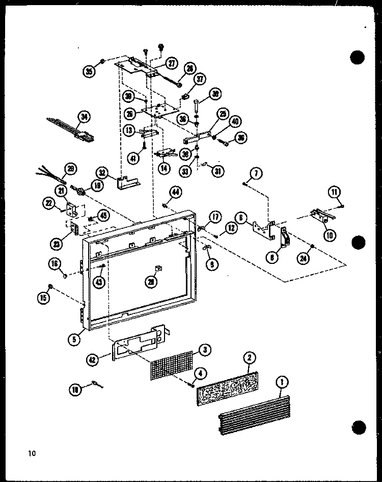 Page 3 Diagram and Parts List for RC10B-DD P7354702M Amana Microwave