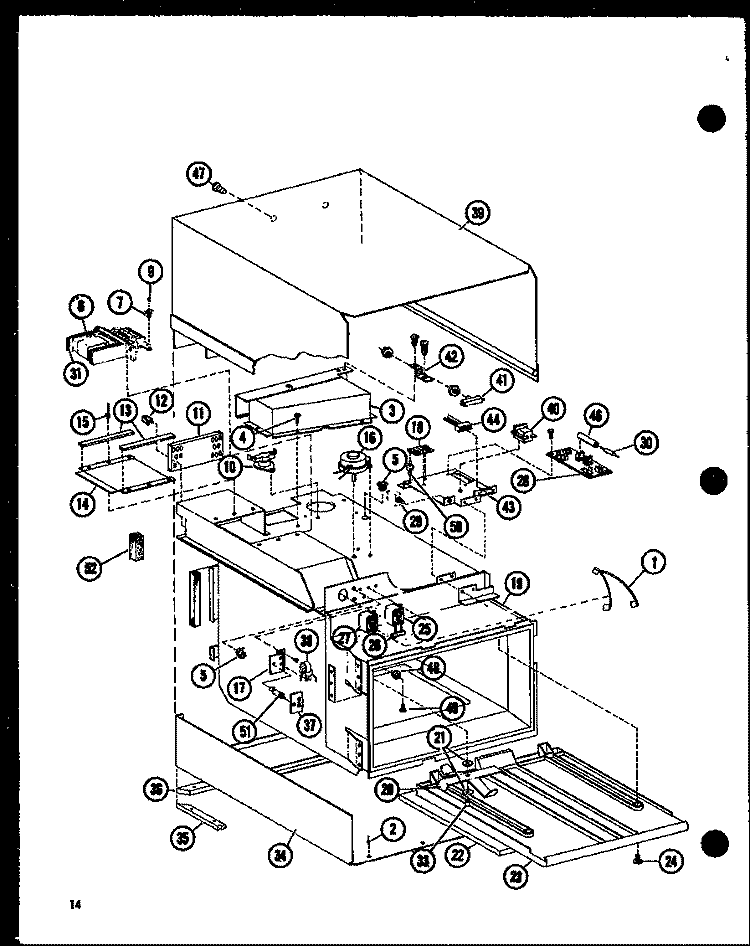 Page 5 Diagram and Parts List for RC10B-DD P7354702M Amana Microwave