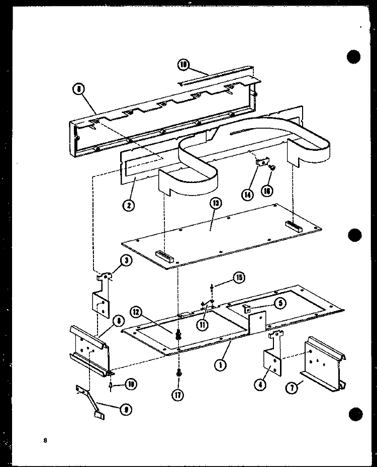 Page 2 Diagram and Parts List for RC-14S P7264901M Amana Microwave