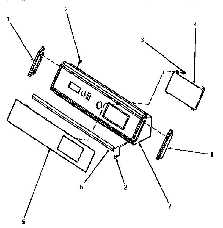 GRAPHICS PANEL, CTRL HOOD AND CTRLS Diagram and Parts List for AEE933  Speed Queen Dryer
