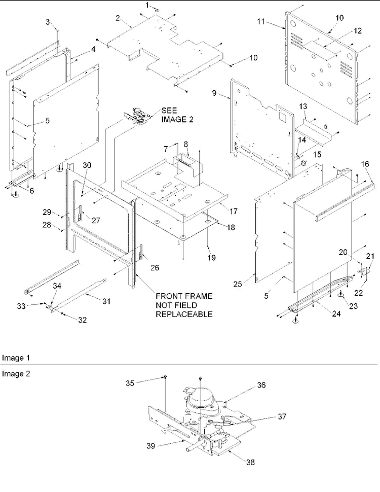 Cabinet Diagram and Parts List for ARGS7650E-P1130766NE  Amana Range
