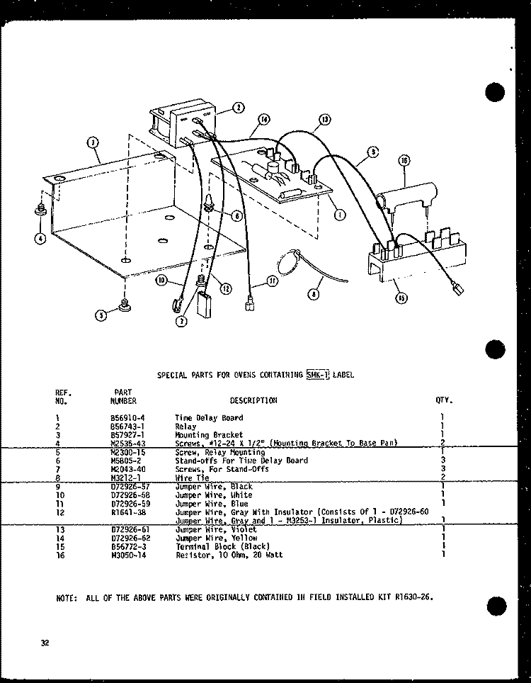 Page 13 Diagram and Parts List for RC-14 P7210001M Amana Microwave