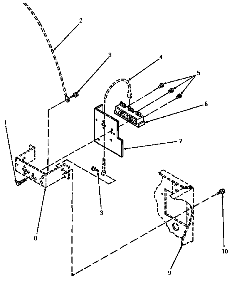 TERMINAL BLOCK Diagram and Parts List for AE5413  Speed Queen Dryer