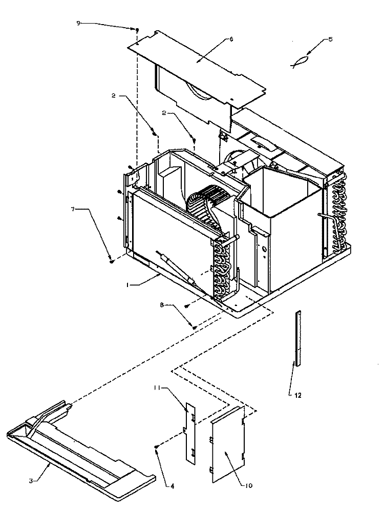 MISC. CHASSIS ASSY PARTS Diagram and Parts List for 18QZ33TA P1178006R Amana Air Conditioner