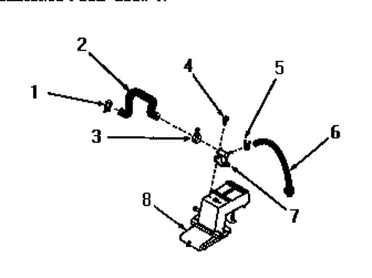 WATER INLET & FILLER HOSE Diagram and Parts List for DA9000  Speed Queen Washer