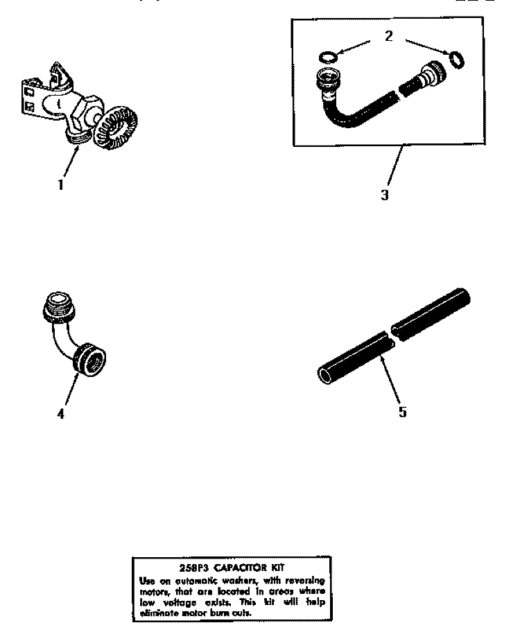 ACCESSORIES Diagram and Parts List for DA9000  Speed Queen Washer