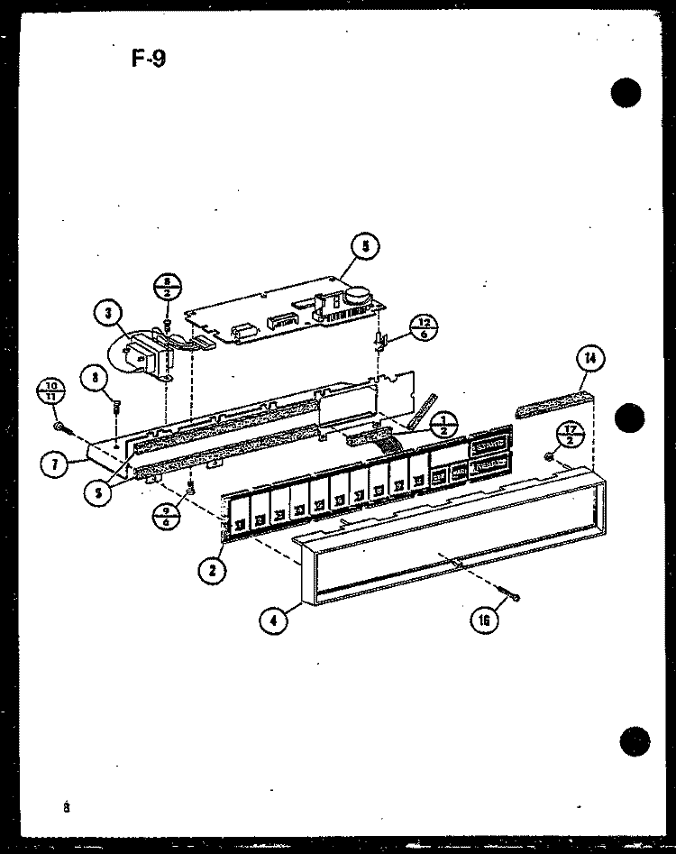 Page 2 Diagram and Parts List for RC-10SD P7575002M Amana Microwave