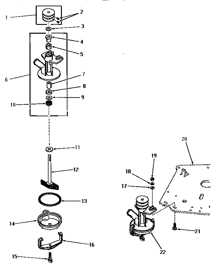 25178 PUMP ASSY Diagram and Parts List for DA6200  Speed Queen Washer