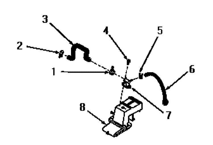 WATER INLET & FILLER HOSE Diagram and Parts List for DA9103  Speed Queen Washer