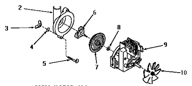 10530 MOTOR AND PUMP ASSY Diagram and Parts List for DA9103  Speed Queen Washer