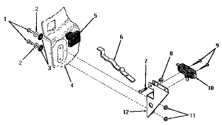 DOOR SAFETY SWITCH Diagram and Parts List for DA9103  Speed Queen Washer