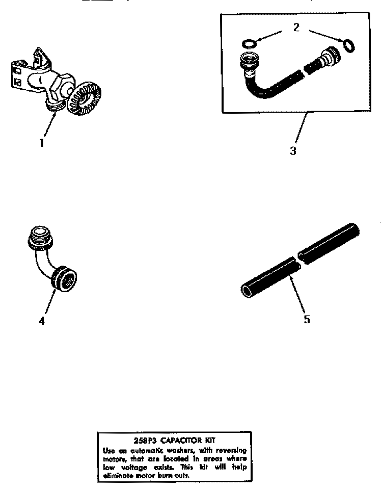 ACCESSORIES Diagram and Parts List for DA9103  Speed Queen Washer