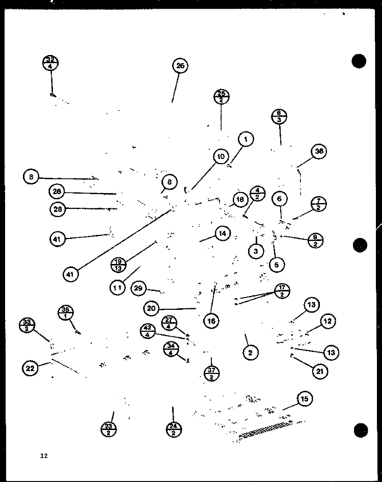 Page 4 Diagram and Parts List for RC-10B P7690103M Amana Microwave