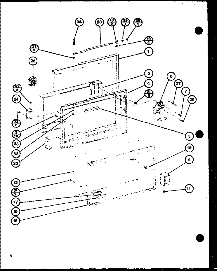Page 1 Diagram and Parts List for RC-14SE P7688102M Amana Microwave