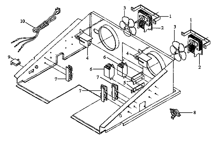 CONTROL COMPARTMENT Diagram and Parts List for AO27DGW1 P1132514N Amana Range