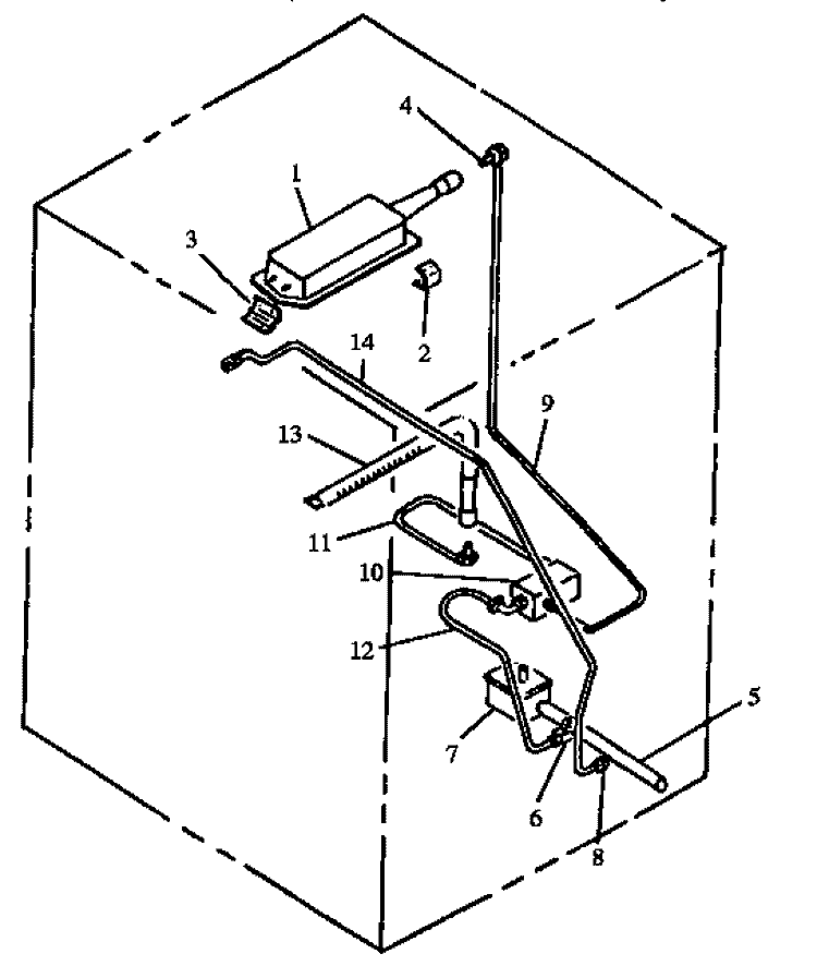 GAS COMPONENTS Diagram and Parts List for RSS356UL,W P1141233NLW Amana Range