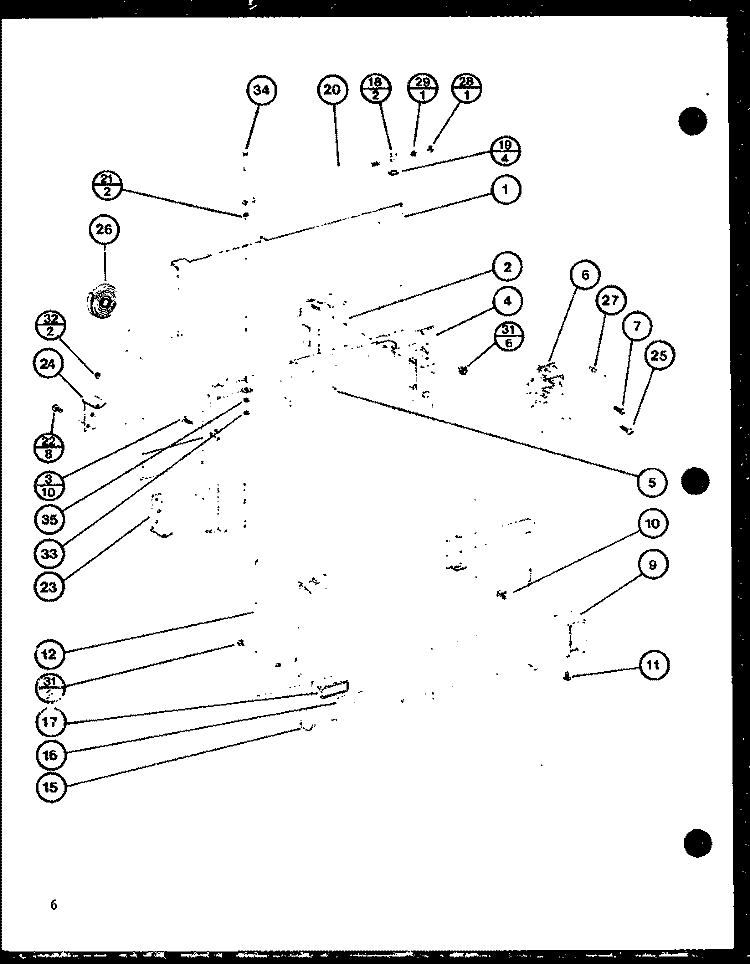 Page 1 Diagram and Parts List for RC-10SE P7688105M Amana Microwave
