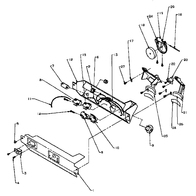 ICE AND WATER CAVITY Diagram and Parts List for SSD25N5L P1178903W L Amana Refrigerator