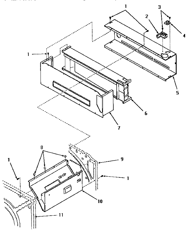 HEATER BOX Diagram and Parts List for FG3070  Amana Dryer