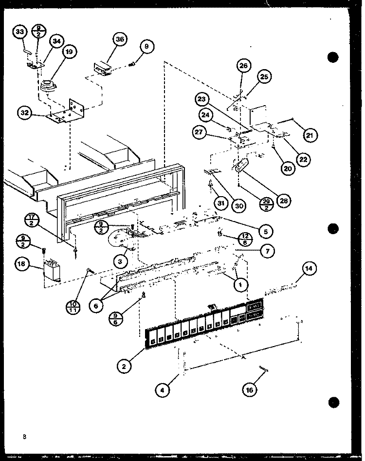 Page 2 Diagram and Parts List for RC-10SE P7688106M Amana Microwave