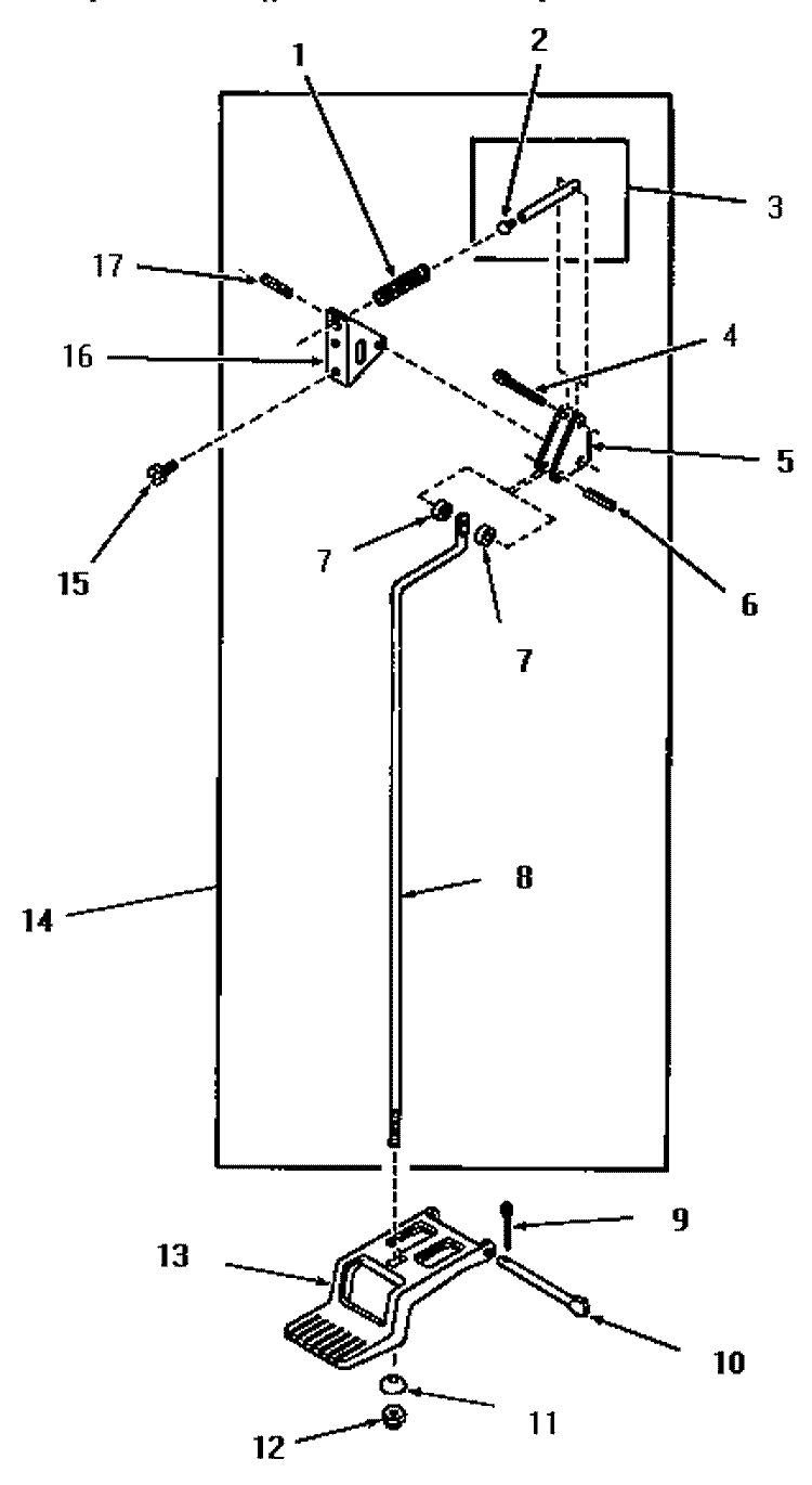 DOOR RELEASE Diagram and Parts List for FG3860  Amana Dryer