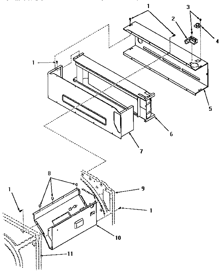 HEATER BOX Diagram and Parts List for FG0640  Amana Dryer